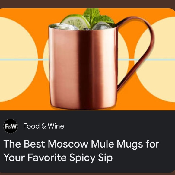 Crate&Barrel Dining Nwt Crate Barrel Set Of 2 Moscow Mule Mug